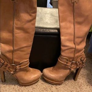 Jessica Simpson Camel High Heeled Boot